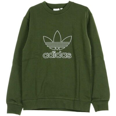 Adidas Felpa Girocollo Uomo Outline Line Crew Night Cargo Adidas Felpa Girocollo Uomo Outline Line Crew Night Cargo