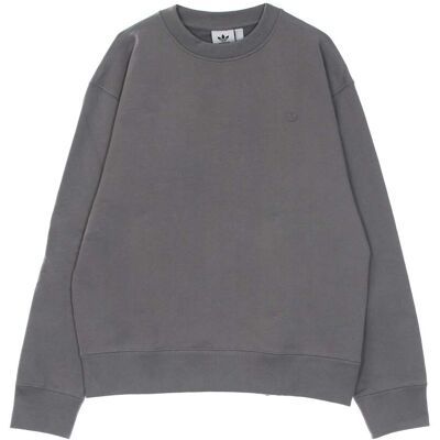 Adidas Felpa Girocollo Uomo Classic Crew Grey Three Adidas Felpa Girocollo Uomo Classic Crew Grey Three