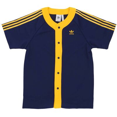 Adidas Casacca Bottoni Uomo Cl+ Ss Basketball Shirt Dark Blue/crew Yellow Adidas Casacca Bottoni Uomo Cl+ Ss Basketball Shirt Dark Blue/crew Yellow