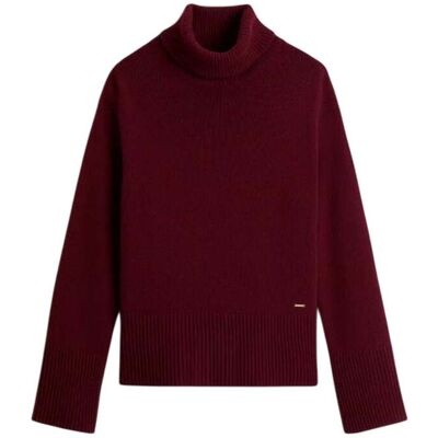maglioni donna woolrich - supergeelong turtleneck - bordeaux maglioni donna woolrich - supergeelong turtleneck - bordeaux