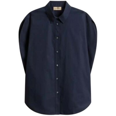 bluse donna woolrich - cotton poplin blouse melton blue - blu bluse donna woolrich - cotton poplin blouse melton blue - blu