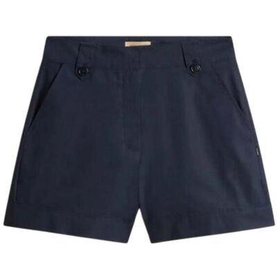 pantaloncini donna woolrich - cotton poplin shorts melton blue - blu pantaloncini donna woolrich - cotton poplin shorts melton blue - blu