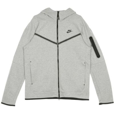 Nike Felpa Leggera Cappuccio Zip Uomo Sportswear Tech Fleece Hoodie Dk Grey Heather/black Nike Felpa Leggera Cappuccio Zip Uomo Sportswear Tech Fleece Hoodie Dk Grey Heather/black