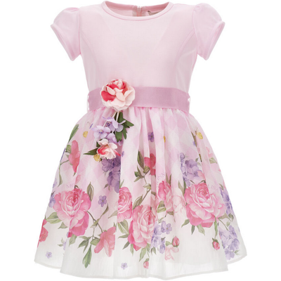 MONNALISA abito floreale bambina rosa MONNALISA abito floreale bambina rosa
