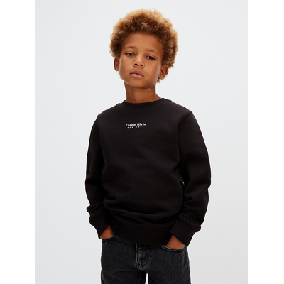 CALVIN KLEIN KIDS felpa con logo bambino nero CALVIN KLEIN KIDS felpa con logo bambino nero