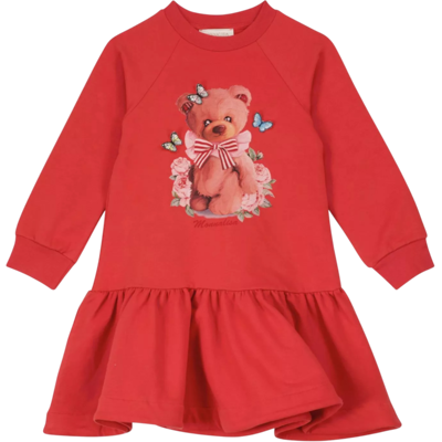 Vestito Bambina Monnalisa 198906SI_8018 Vestito Bambina Monnalisa 198906SI_8018
