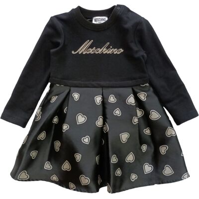 Moschino - Abito Nero 82628 Cuori MDV0AU N0Z82 Moschino - Abito Nero 82628 Cuori MDV0AU N0Z82