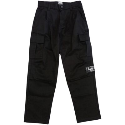 Boss - Pantalone Cargo Nero 09b J51141 Boss - Pantalone Cargo Nero 09b J51141