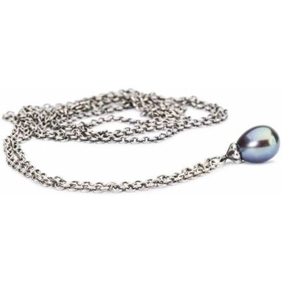 Collana Fantasia con Perla Pavone 100 cm TROLLBEADS - TAGFA-00060 Collana Fantasia con Perla Pavone 100 cm TROLLBEADS - TAGFA-00060