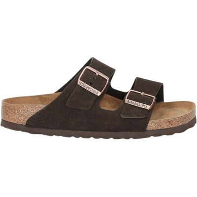sandali unisex birkenstock arizona - mocca suede leather sandali unisex birkenstock arizona - mocca suede leather