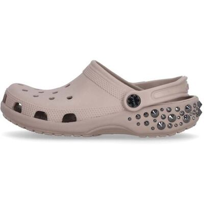 CROCS Mule Donna W Classic Studded Clog Taupe CROCS Mule Donna W Classic Studded Clog Taupe