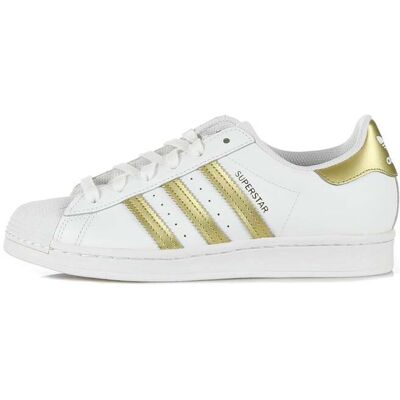 Adidas Scarpa Bassa Donna W Superstar Cloud White/gold Metallic/cloud White Adidas Scarpa Bassa Donna W Superstar Cloud White/gold Metallic/cloud White