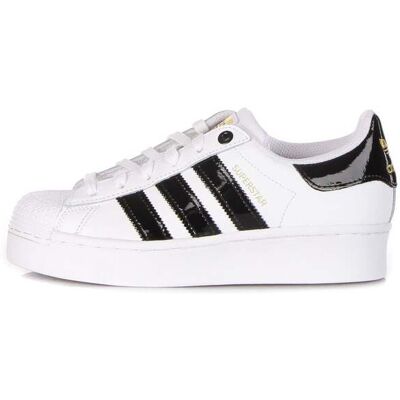 Adidas Scarpa Bassa Donna Superstar Bold Cloud White/core Black/gold Metallic Adidas Scarpa Bassa Donna Superstar Bold Cloud White/core Black/gold Metallic