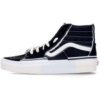 VANS Scarpa Alta Uomo Sk8-hi Reconstruct Black/true White VANS Scarpa Alta Uomo Sk8-hi Reconstruct Black/true White