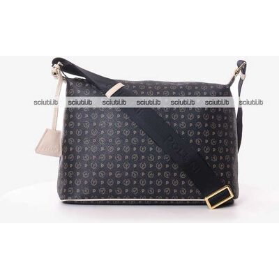 Borsa a spalla Pollini Heritage donna nero bianco avorio Borsa a spalla Pollini Heritage donna nero bianco avorio