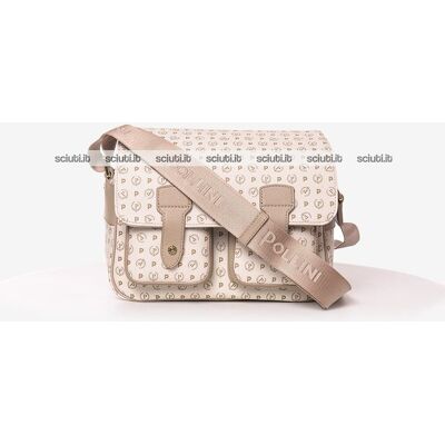 Borsa messenger Pollini Heritage donna bianco avorio ghiaccio media Borsa messenger Pollini Heritage donna bianco avorio ghiaccio media