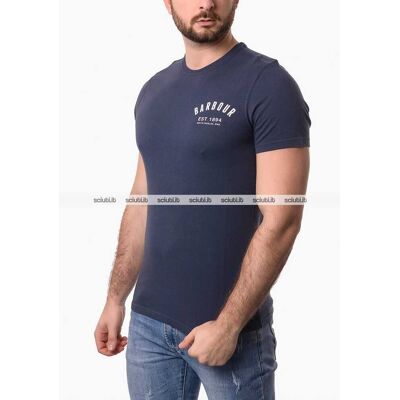 Tshirt Barbour uomo blu scuro preppy logo Tshirt Barbour uomo blu scuro preppy logo