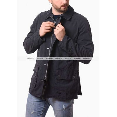 Giacca Barbour uomo blu scuro Ashby casual Giacca Barbour uomo blu scuro Ashby casual