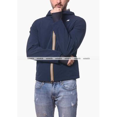 Giubbotto Kway uomo blu scuro Jacko bonded jersey Giubbotto Kway uomo blu scuro Jacko bonded jersey