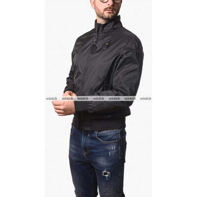 Bomber Blauer uomo nero foderato in cotone Duxbury Bomber Blauer uomo nero foderato in cotone Duxbury