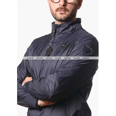 Bomber Blauer uomo blu scuro foderato in cotone Duxbury Bomber Blauer uomo blu scuro foderato in cotone Duxbury
