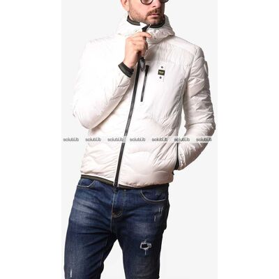 Piumino Blauer uomo bianco leggero Wave Piumino Blauer uomo bianco leggero Wave