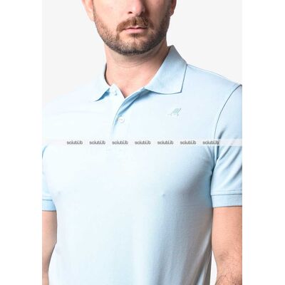 Polo Kway uomo celeste Amedee in piquet stretch Polo Kway uomo celeste Amedee in piquet stretch