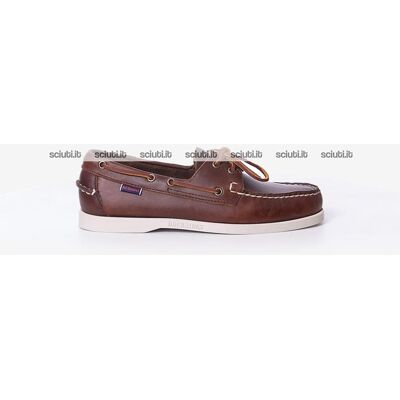 Mocassini Sebago uomo marrone Docksides Portland waxed Mocassini Sebago uomo marrone Docksides Portland waxed