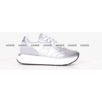 Scarpe SUN68 donna argento Big Ally leather Scarpe SUN68 donna argento Big Ally leather