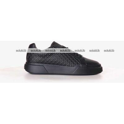 Scarpe Calvin Klein uomo nere in pelle chunky logo all over Scarpe Calvin Klein uomo nere in pelle chunky logo all over