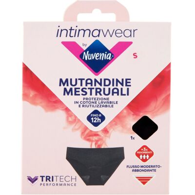 Nuvenia Intimawear Mutandine Mestruali - Nero S Nuvenia Intimawear Mutandine Mestruali - Nero S