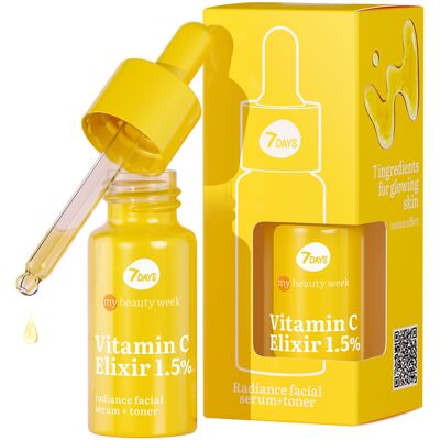 7 days My Beauty Week Siero E Tonico Viso Vitamin C Elixir Illuminante 20 ml 7 days My Beauty Week Siero E Tonico Viso Vitamin C Elixir Illuminante 20 ml