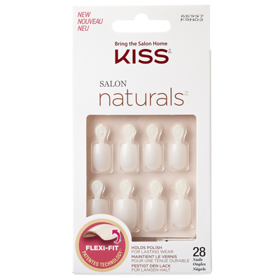 Kiss Salon Naturals Double Take Kit 28 Unghie Artificiali Bianche Corte Punta Squadrata E Colla 2 Gr Kiss Salon Naturals Double Take Kit 28 Unghie Artificiali Bianche Corte Punta Squadrata E Colla 2 Gr