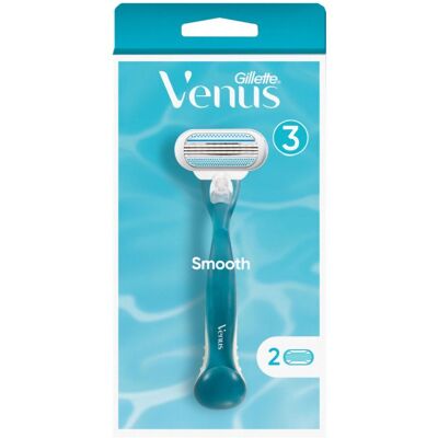 Gillette Venus Rasoio Smooth 3 Lame + 2 Ricambi Gillette Venus Rasoio Smooth 3 Lame + 2 Ricambi
