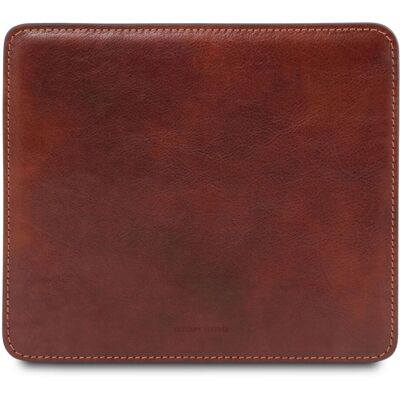 Tuscany Leather Tappetino per mouse in pelle Marrone Tuscany Leather Tappetino per mouse in pelle Marrone