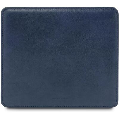 Tuscany Leather Tappetino per mouse in pelle Blu scuro Tuscany Leather Tappetino per mouse in pelle Blu scuro