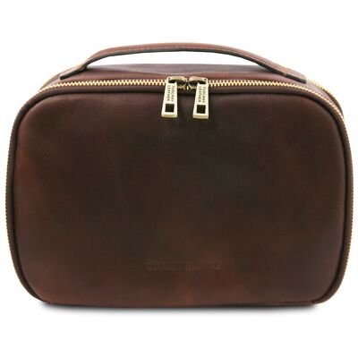 Tuscany Leather Beauty case in pelle Testa di Moro Tuscany Leather Beauty case in pelle Testa di Moro