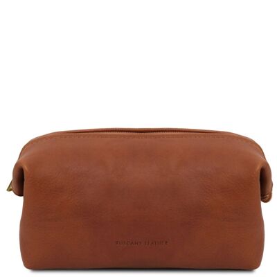 Tuscany Leather Beauty case in pelle Misura piccola Naturale Tuscany Leather Beauty case in pelle Misura piccola Naturale