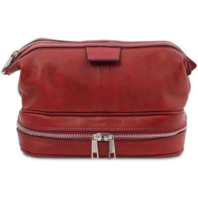 Tuscany Leather Beauty case in pelle Rosso Tuscany Leather Beauty case in pelle Rosso