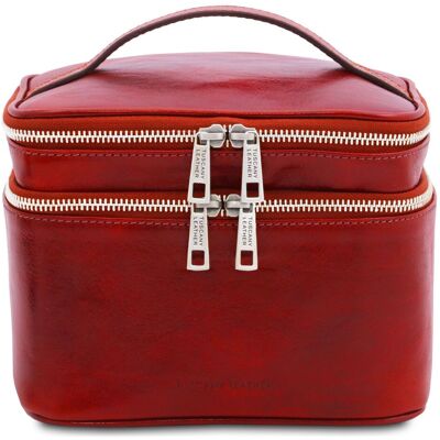 Tuscany Leather Beauty case in pelle Rosso Tuscany Leather Beauty case in pelle Rosso