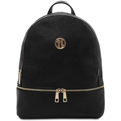 Tuscany Leather Zaino in pelle morbida Nero Tuscany Leather Zaino in pelle morbida Nero