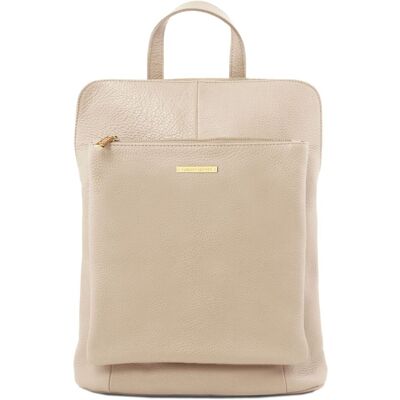 Tuscany Leather Zaino da donna in pelle morbida Beige Tuscany Leather Zaino da donna in pelle morbida Beige