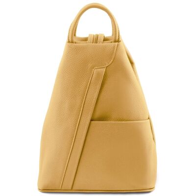 Tuscany Leather Zaino in pelle morbida Giallo pastello Tuscany Leather Zaino in pelle morbida Giallo pastello