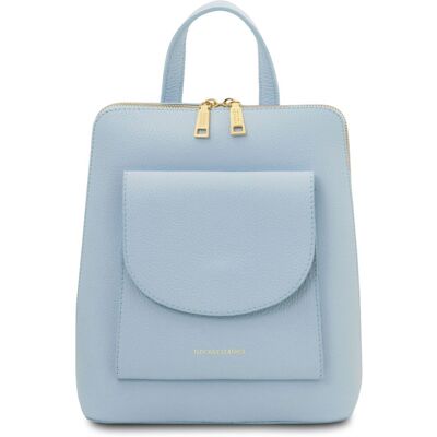 Tuscany Leather Zaino piccolo da donna in pelle Celeste Tuscany Leather Zaino piccolo da donna in pelle Celeste