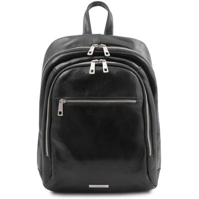 Tuscany Leather Zaino in pelle 2 scomparti Nero Tuscany Leather Zaino in pelle 2 scomparti Nero