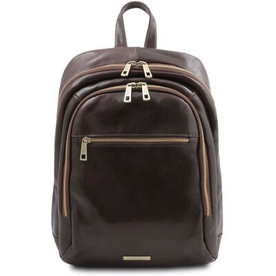Tuscany Leather Zaino in pelle 2 scomparti Testa di Moro Tuscany Leather Zaino in pelle 2 scomparti Testa di Moro