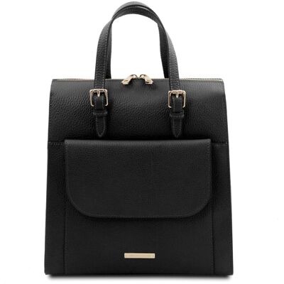 Tuscany Leather Zaino da Donna in Pelle Nero Tuscany Leather Zaino da Donna in Pelle Nero