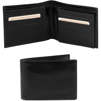 Tuscany Leather Esclusivo portafoglio uomo in pelle 3 ante Nero Tuscany Leather Esclusivo portafoglio uomo in pelle 3 ante Nero