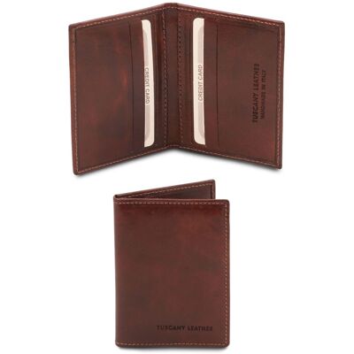 Tuscany Leather Esclusivo portacarte in pelle Marrone Tuscany Leather Esclusivo portacarte in pelle Marrone