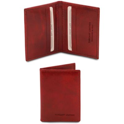 Tuscany Leather Esclusivo portacarte in pelle Rosso Tuscany Leather Esclusivo portacarte in pelle Rosso